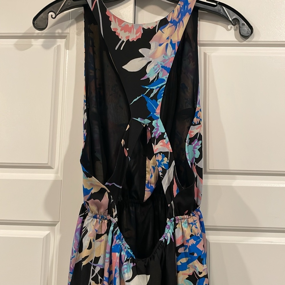 Yumi Kim Black and Blue Floral Maxi Dress - Picture 6 of 8